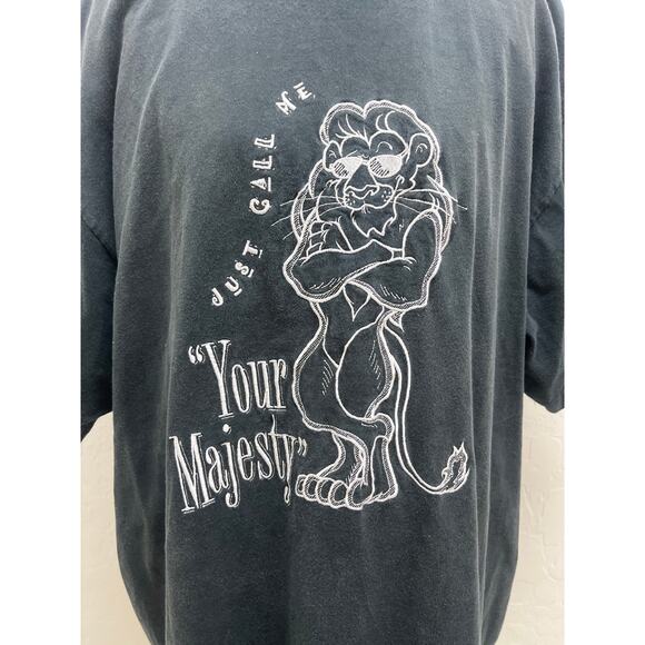 RARE VTG MGM Grand Hotel Vegas Shirt Embroidered Lion Call Me Your Majesty Y2K - Picture 2 of 7